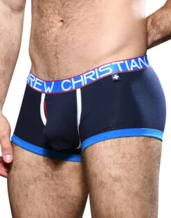 Andrew Christian Fly Tagless Boxer W/ Almost Naked 92188 14 Andrew Christian Fly Tagless Boxer W/ Almost Naked 92188 -Freshpair Lingerie Store Oct 92188Boxer Navy02