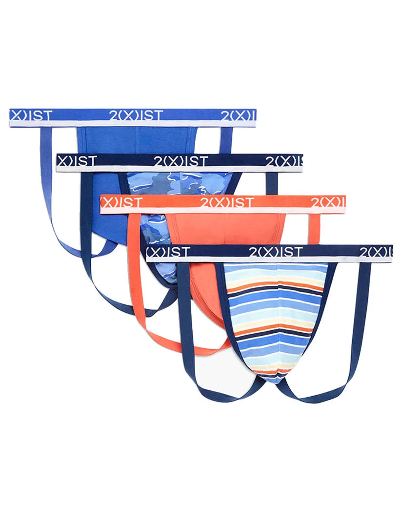 2xist Men's 3+1 Stretch Jock Strap 4-Pack P21422 4 2xist Men's 3+1 Stretch Jock Strap 4-Pack P21422 - Image 2