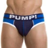 PUMP! Men's Titan Low Rise Cotton Mesh Brief Blue 12018 -Freshpair Lingerie Store PUMP 12018 Blue B 1 1