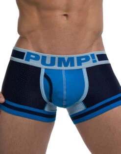 PUMP! Men's Touchdown True Blue Low Rise Cotton Mesh Trunk 11056