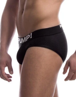 PUMP! Men's Classic Low Rise Mesh Black Briefs 12007 7 PUMP! Men's Classic Low Rise Mesh Black Briefs 12007 -Freshpair Lingerie Store PUMP 12008 Black B 2
