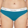 Calvin Klein Modern Cotton Full Figure Thong QF5117 -Freshpair Lingerie Store QF5117 100 B 1