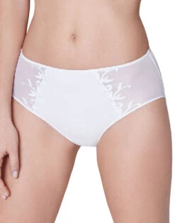 Simone Perele Andora High Waist Brief 131775 -Freshpair Lingerie Store Simone Perele 131775 White B 1