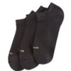 HUE 3 Pack Air Cushion No Show Sock -Freshpair Lingerie Store U12798 HUE air cushion no show 3 pack black pack