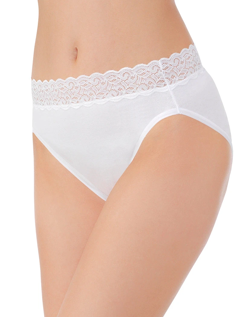 Vanity Fair Flattering Lace Cotton Stretch Hi Cut Brief 13395 3 Vanity Fair Flattering Lace Cotton Stretch Hi Cut Brief 13395