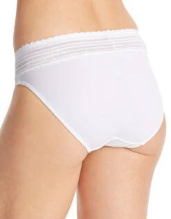 Warner's No Pinching No Problems Lace Trim Hi Cut Briefs 5109J -Freshpair Lingerie Store WA 5109 TW BACK