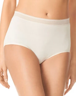 Warner's Breathe Freely Brief Panty With Lace RS4901P -Freshpair Lingerie Store WA RS4901P TA