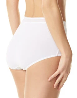 Warner's Breathe Freely Brief Panty With Lace RS4901P -Freshpair Lingerie Store WA RS4901P TW BACK