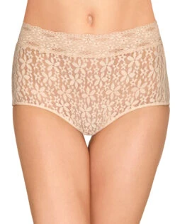 Wacoal Halo Lace Brief 870405 -Freshpair Lingerie Store Wacoal 870405 Nude B 1