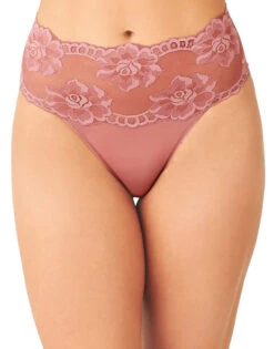 Wacoal Light And Lacy Hi Cut 879363 -Freshpair Lingerie Store Wacoal 879363 Mesa Rose 665 B