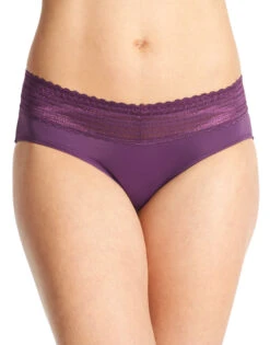 Warner's No Pinching. No Problems With Lace Hipster 5609J -Freshpair Lingerie Store Warner s 5609J Purple Fig B 774dfe40 eec5 4978 a63a 3efac4245b34