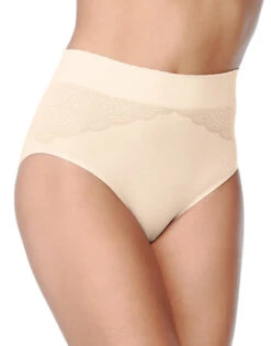 Warner's Cloud 9 Seamless Lace Panty Brief RS3241P -Freshpair Lingerie Store Warner s RS3241P Butterscotch 258 B