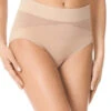 Warner's Cloud 9 Seamless Lace Panty Brief RS3241P -Freshpair Lingerie Store Warner s RS3244P Toasted Almond B