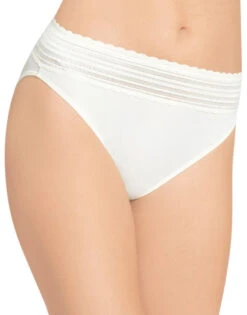 Warner's No Pinching No Problems Lace Trim Hi Cut Briefs 5109J -Freshpair Lingerie Store Warners 5109