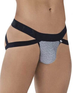 Xtremen Microfiber Jacquard Jockstrap 91085 10 Xtremen Microfiber Jacquard Jockstrap 91085 -Freshpair Lingerie Store Xtremen 91085 Gray 3